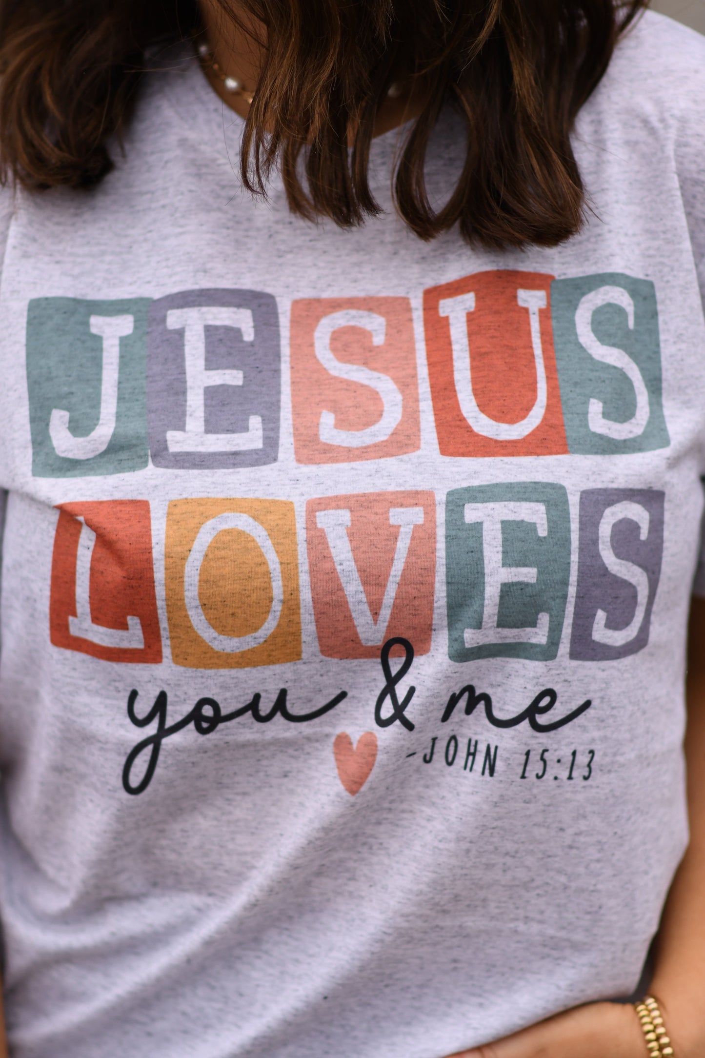 Jesus Loves You and Me Tee - Adult and Youth
