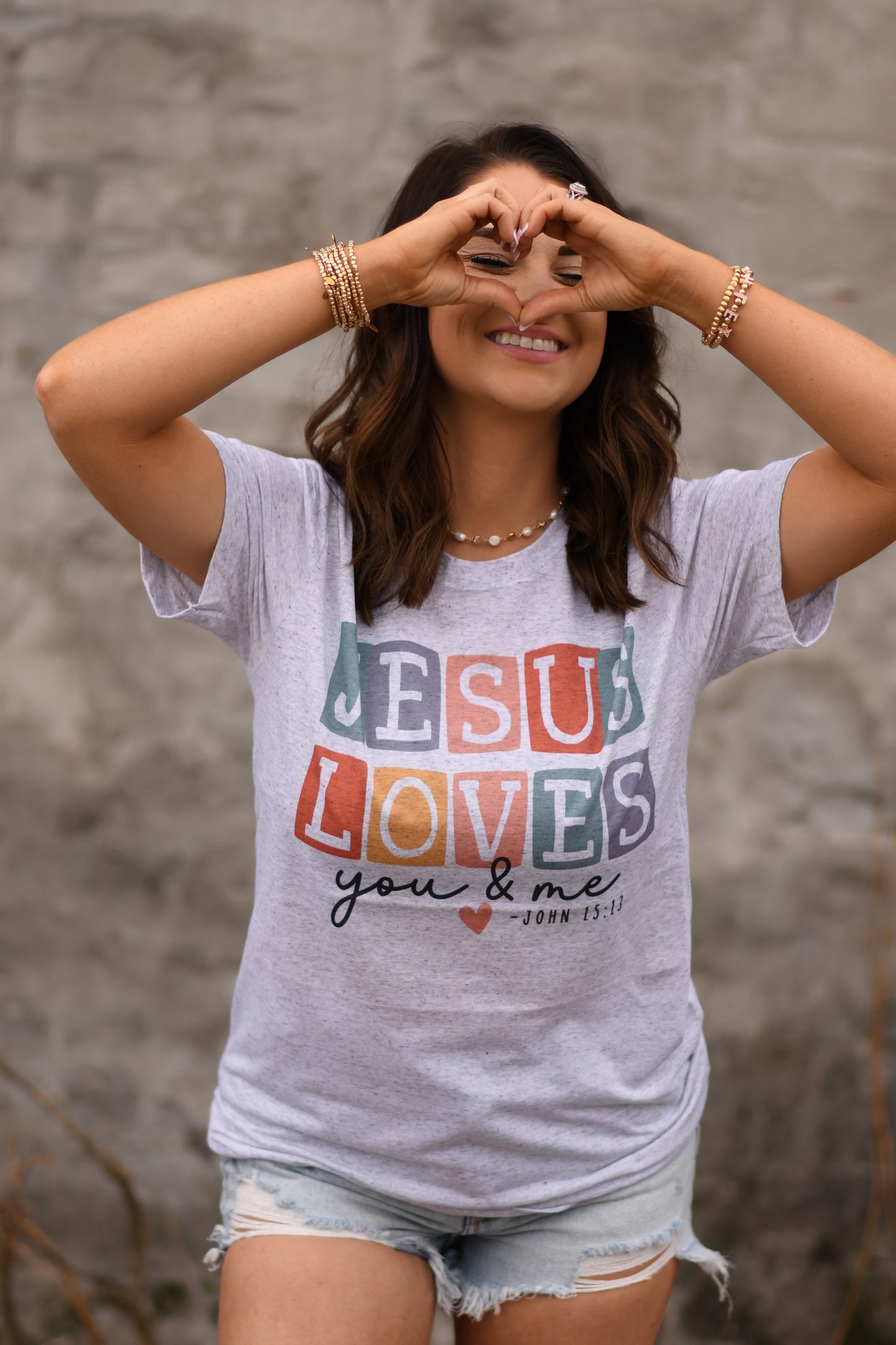 Jesus Loves You and Me Tee - Adult and Youth