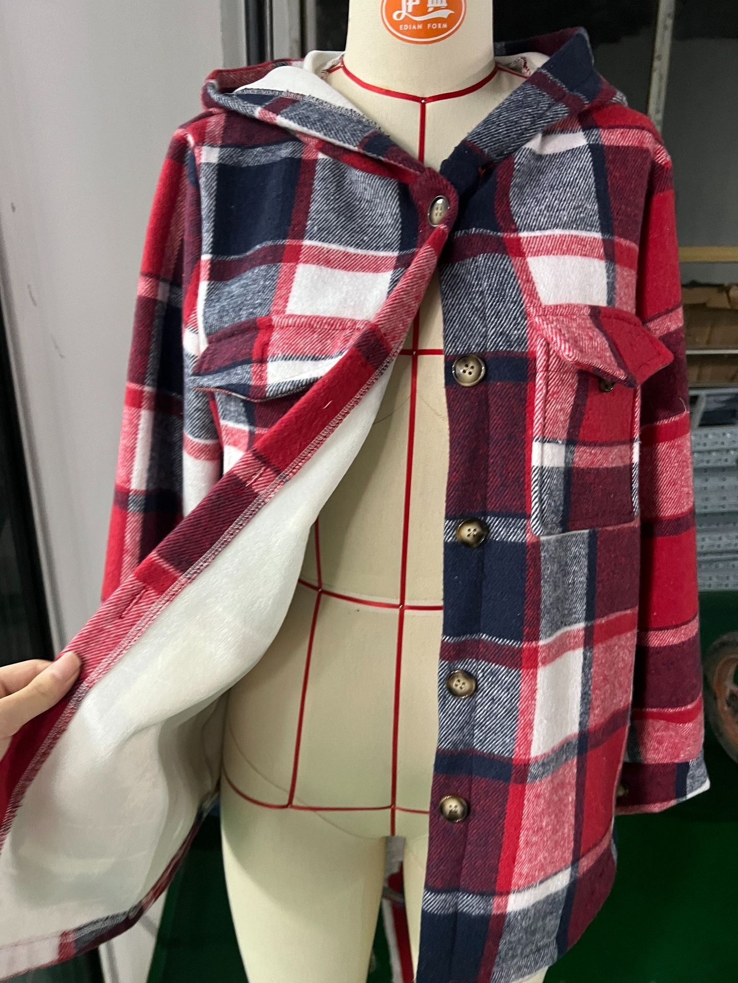 PREORDER: ALBA Plaid Fleece Shacket 10.13.25 osym