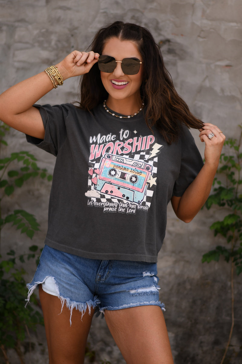 Made To Worship Tee or Crop Tee