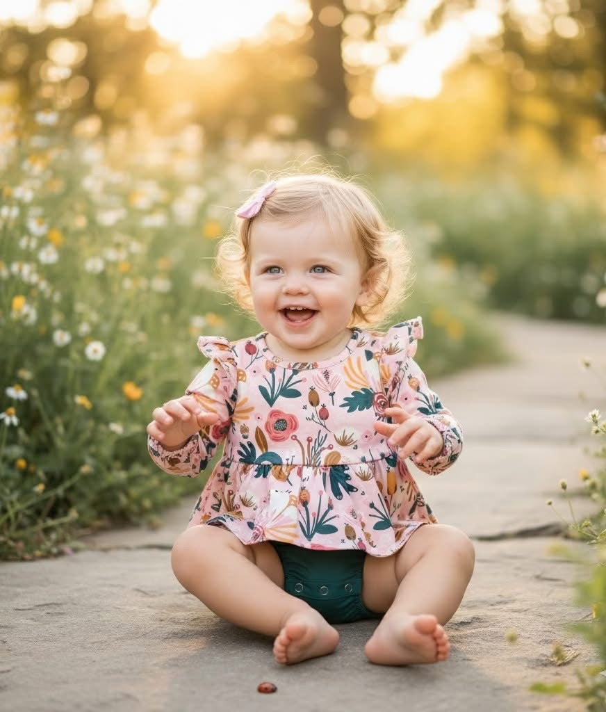 Cozy Botanicals Infant Romper