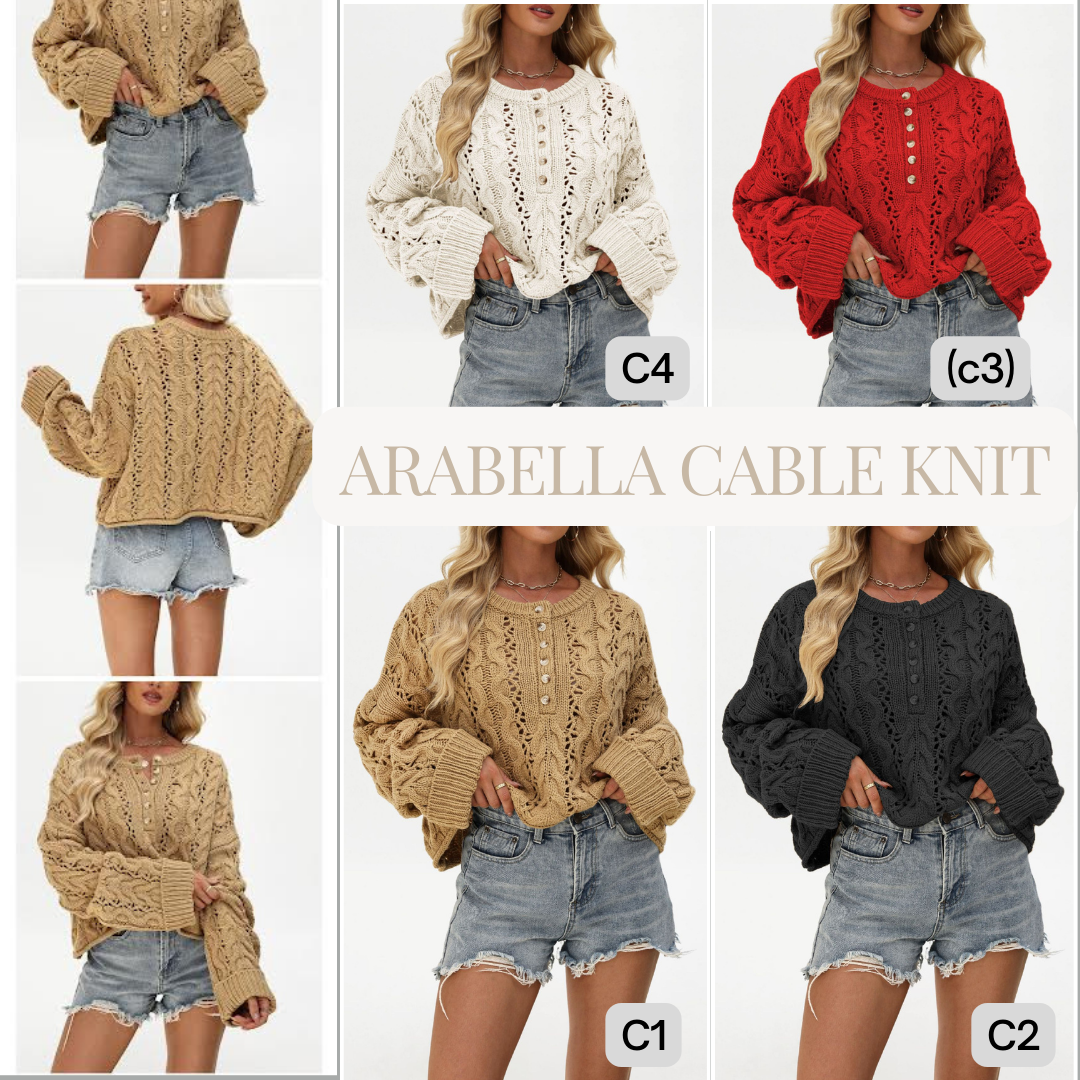 PREORDER: Arabella Cable Knit 1.5.26 osym