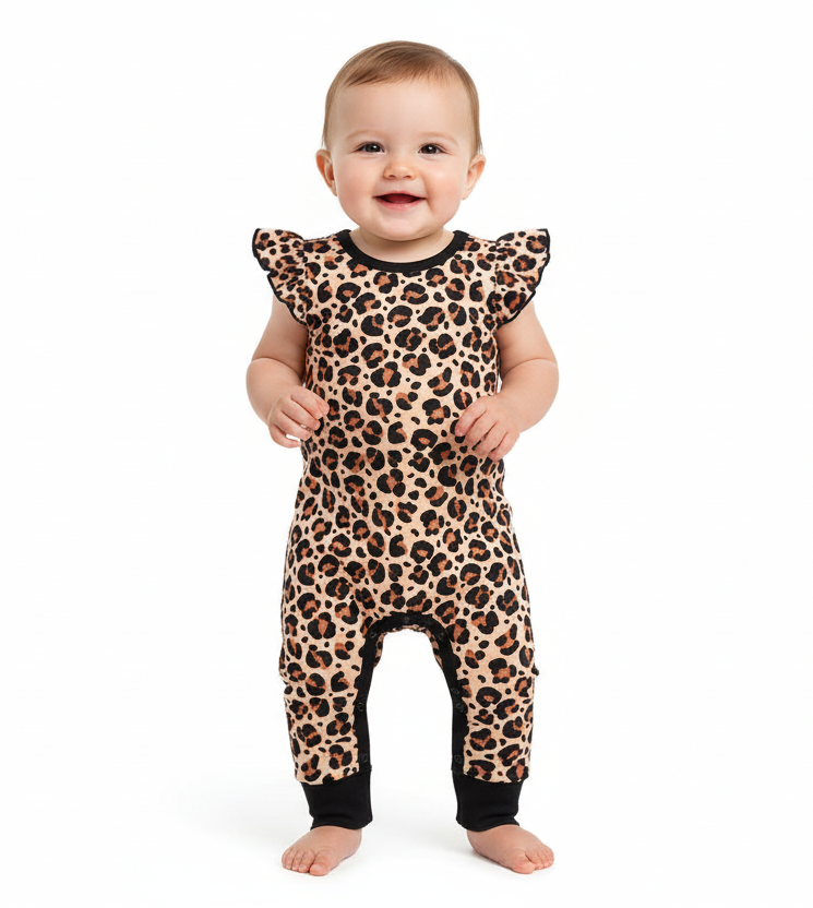 Tiffany Leopard Infant Romper