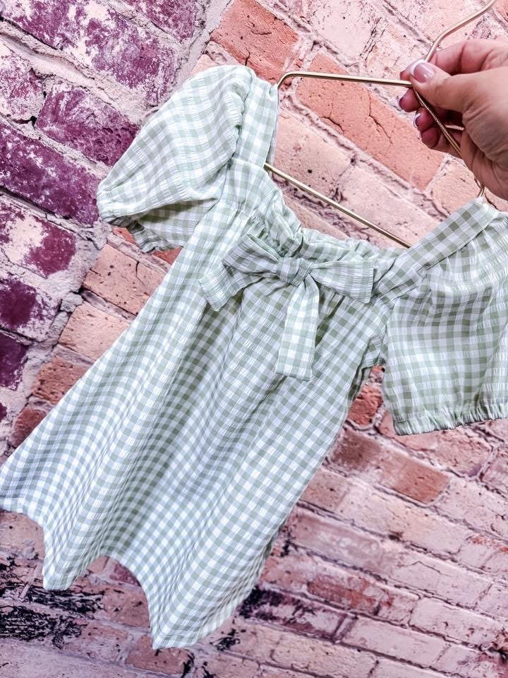 Gingham Bow Dress