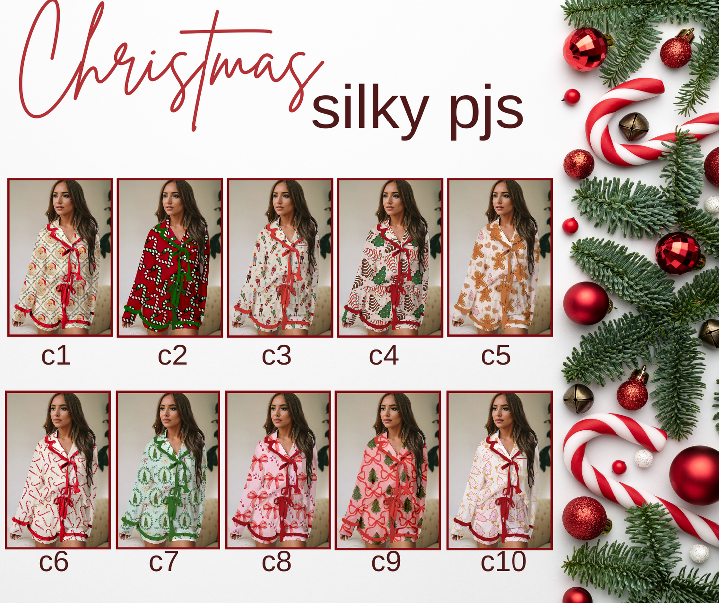 PREORDER: Christmas Silky Pjs  11.10.25 OSYM