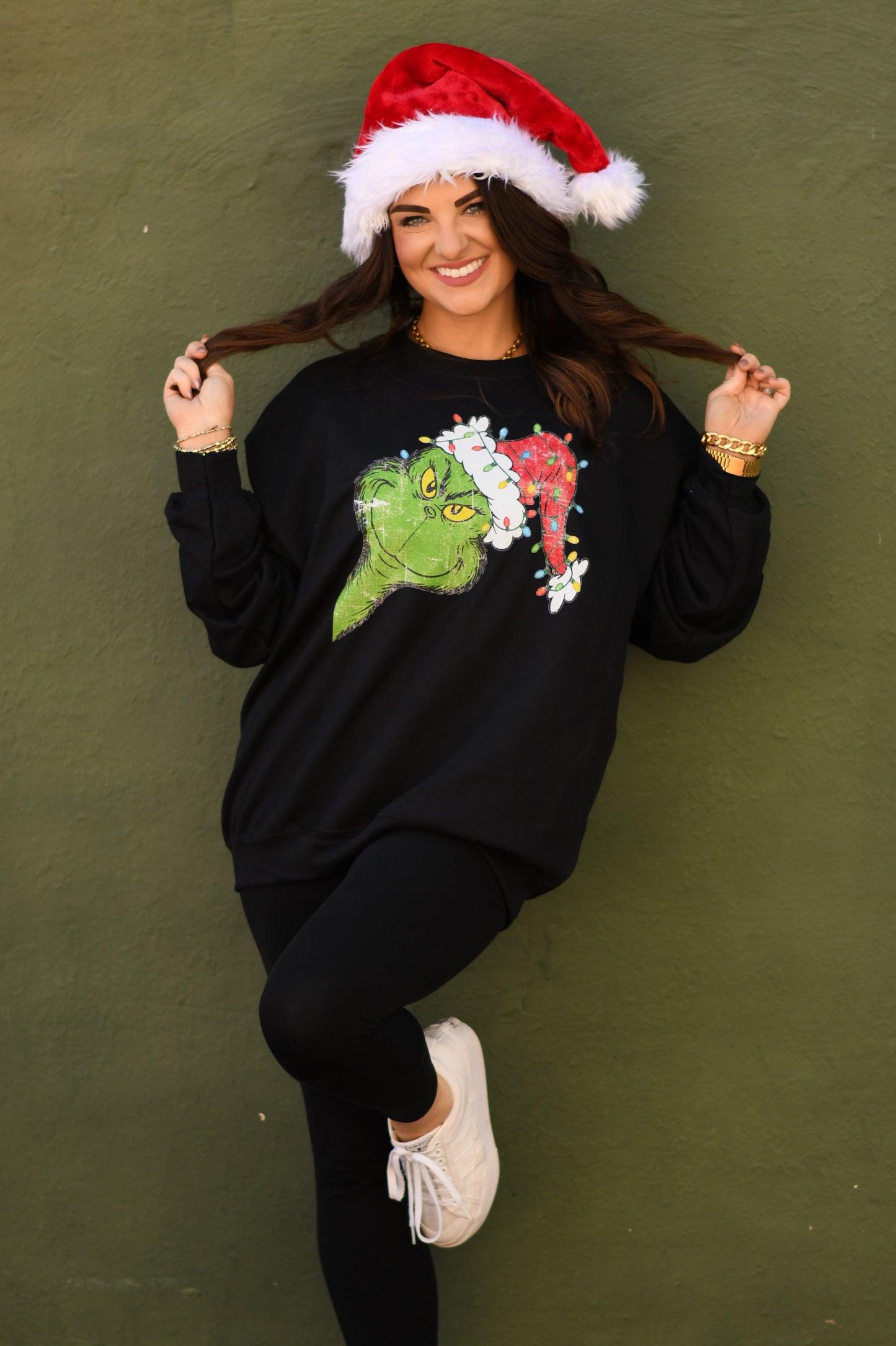 Peeking Grinch Tee / Sweatshirt