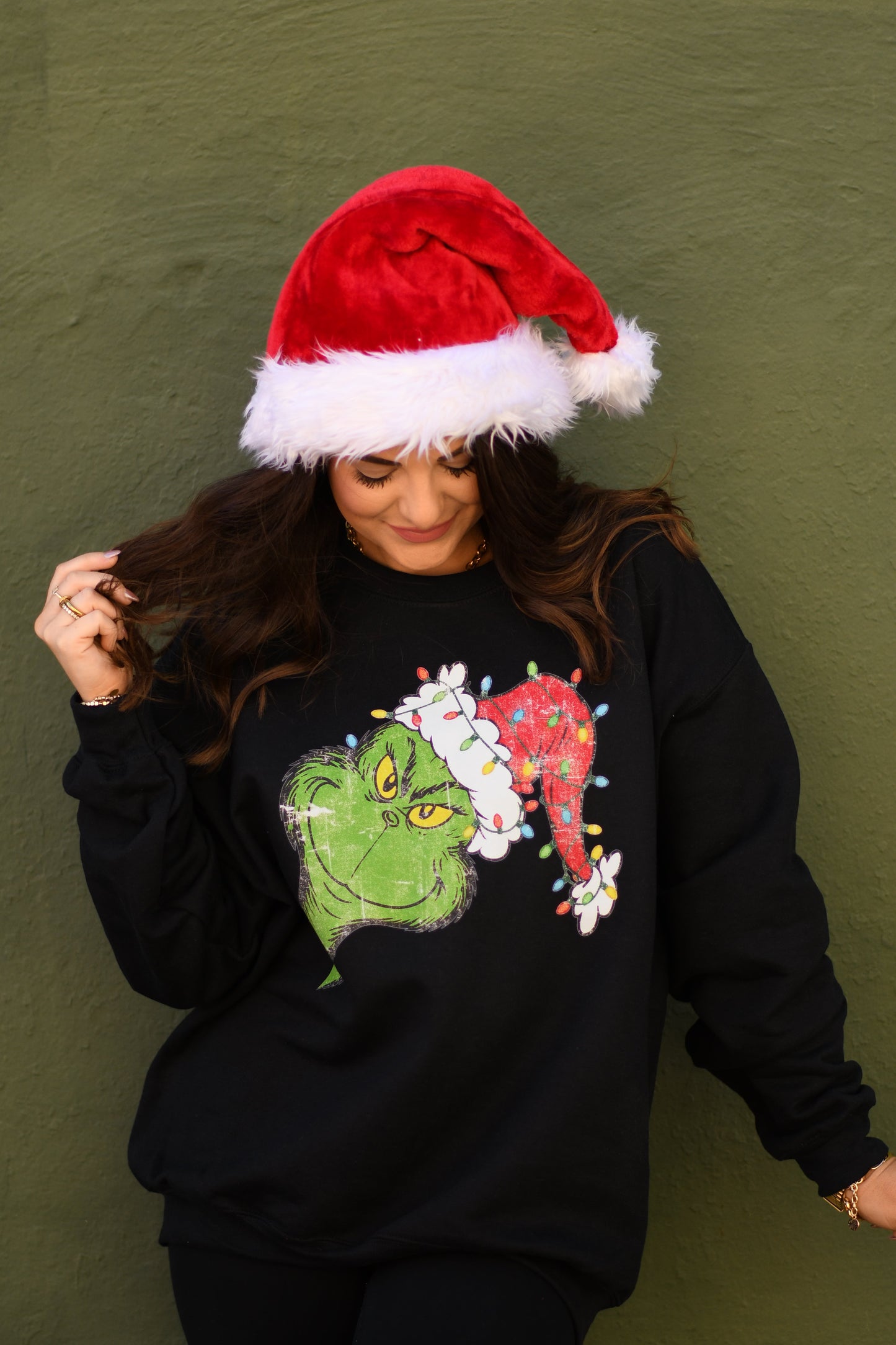 Peeking Grinch Tee / Sweatshirt