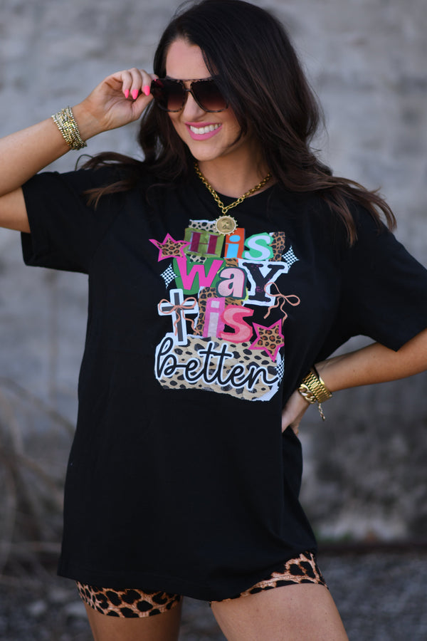 His Way Is Better Leopard Tee