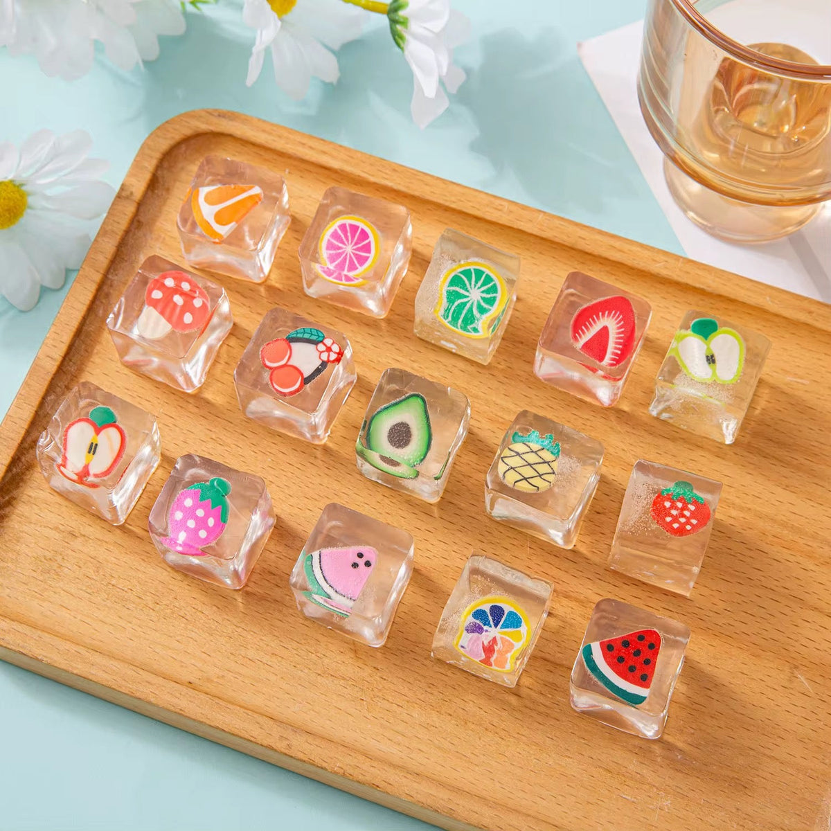 *Pre Order* Mini Fruit Ice Cube Squishy