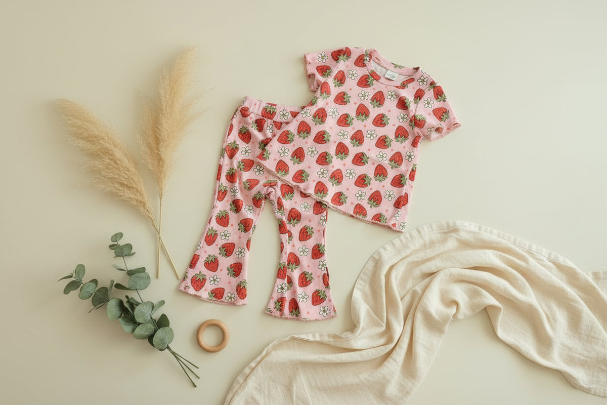 Strawberry Flower Flare Set