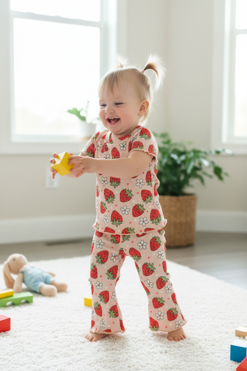 Strawberry Flower Flare Set