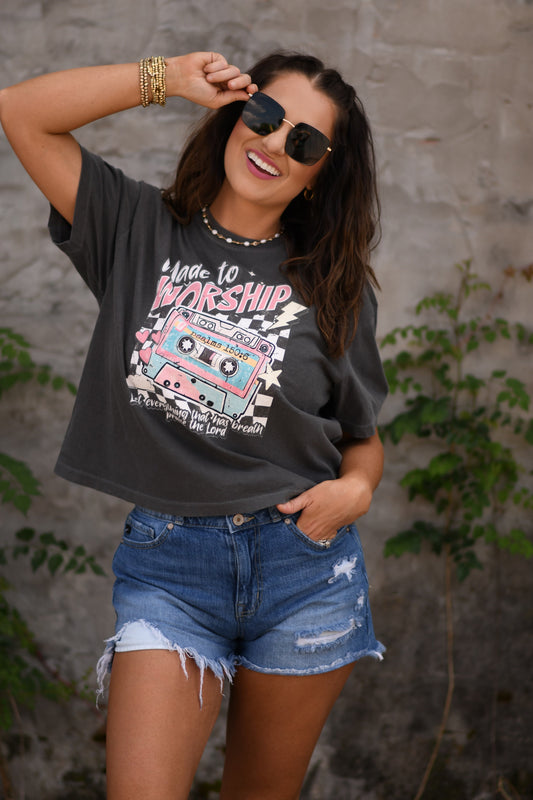 Made To Worship Tee or Crop Tee