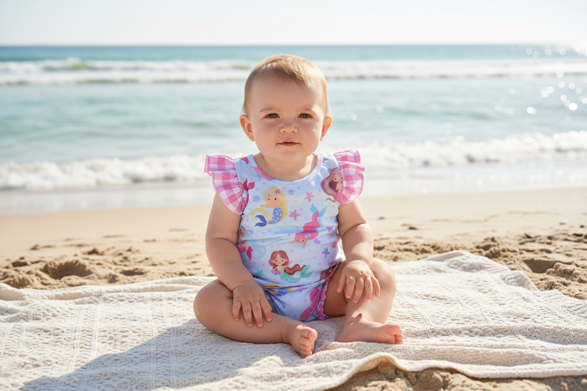Pearl Mermaid Infant Romper