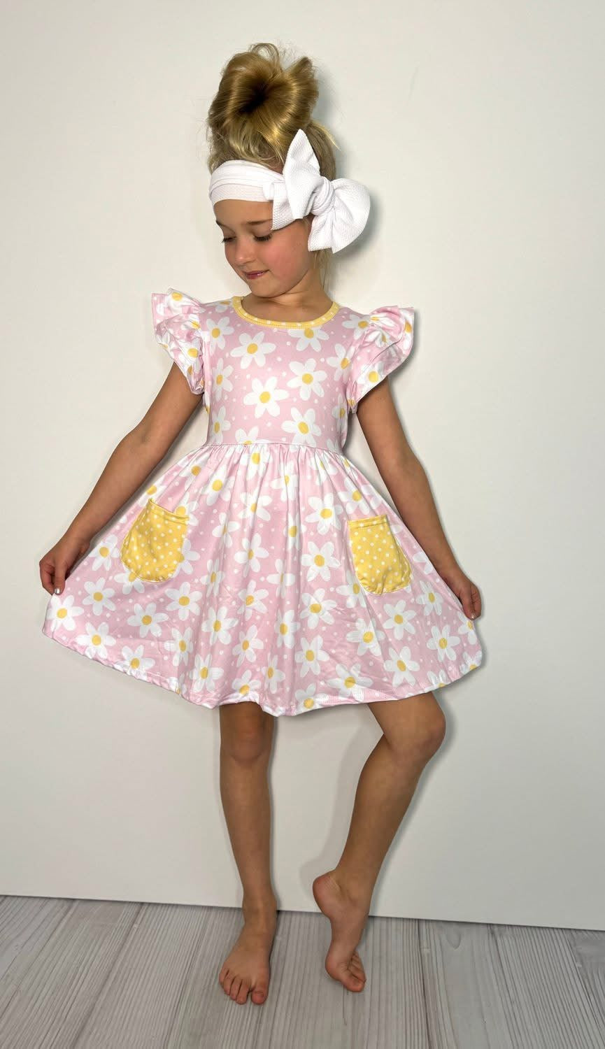 Pink Daisy Dress