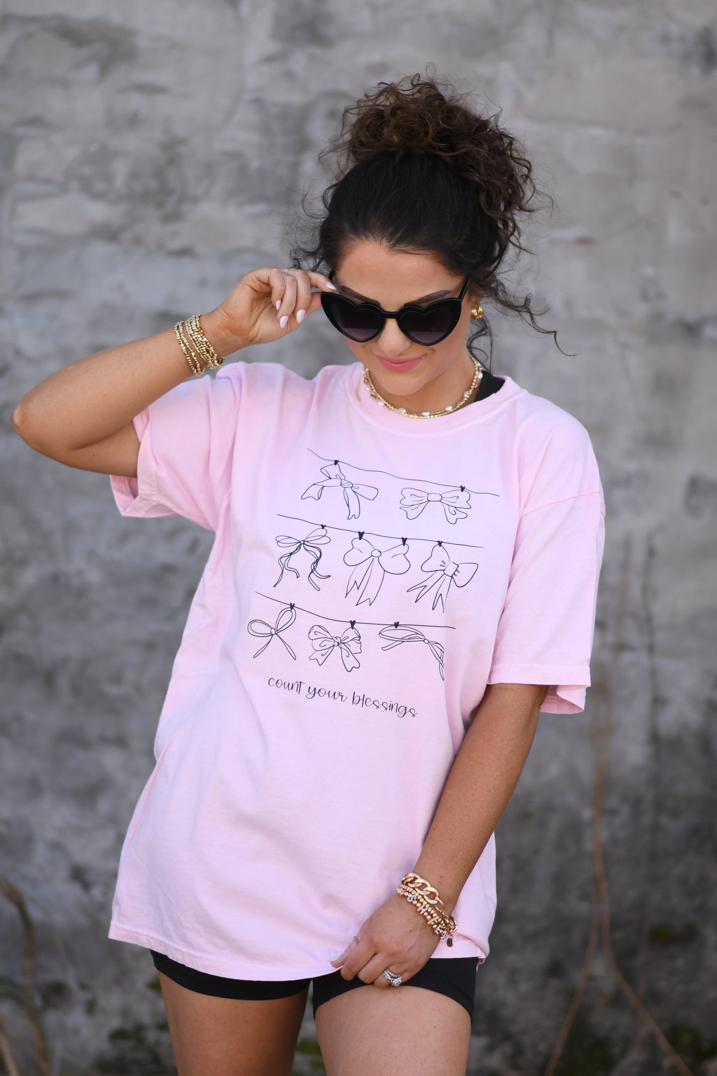 Count Your Blessings Bows Tee - Adult and Youth