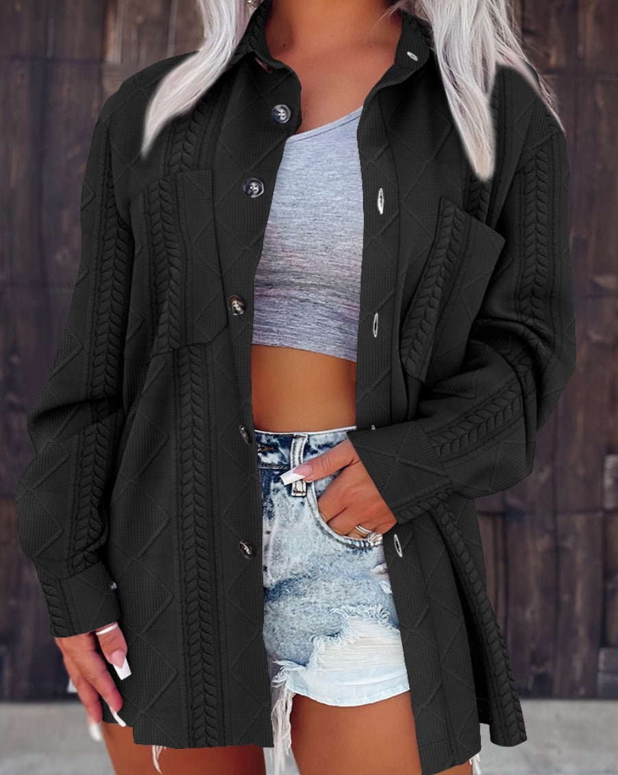 PREORDER: Skyla textured button down 11.10.25