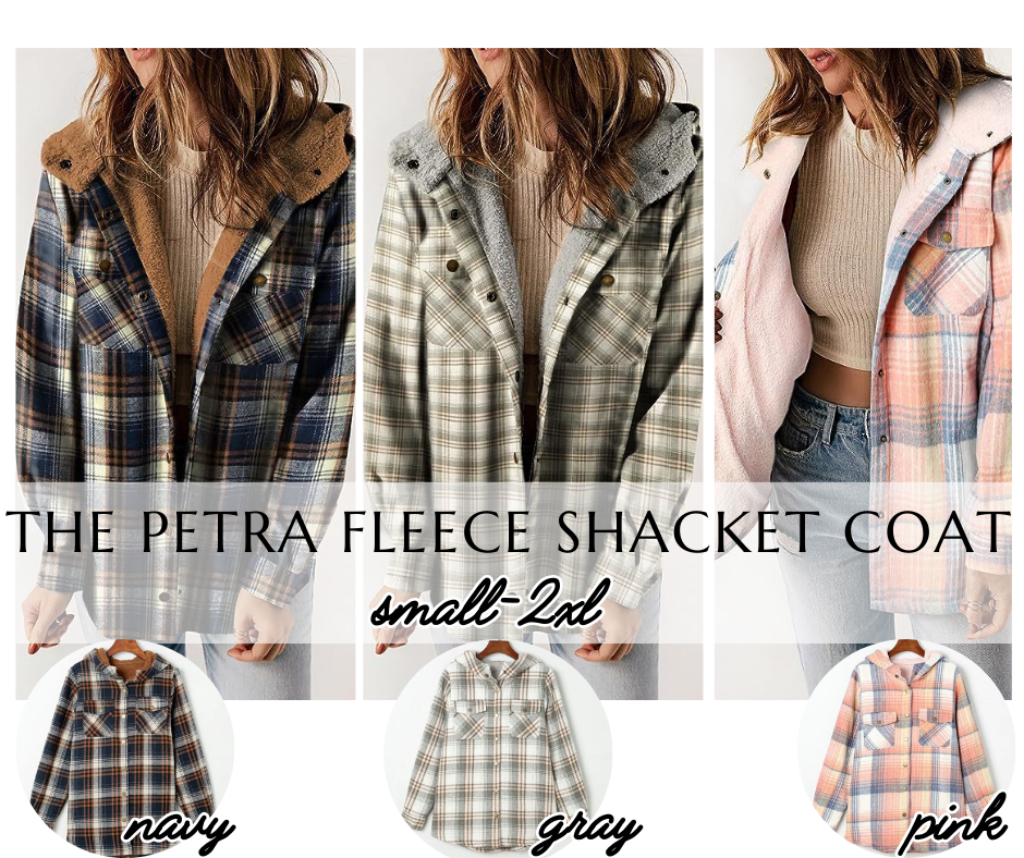 PREORDER: The Petra Fleece Shacket Coat  11.10.25