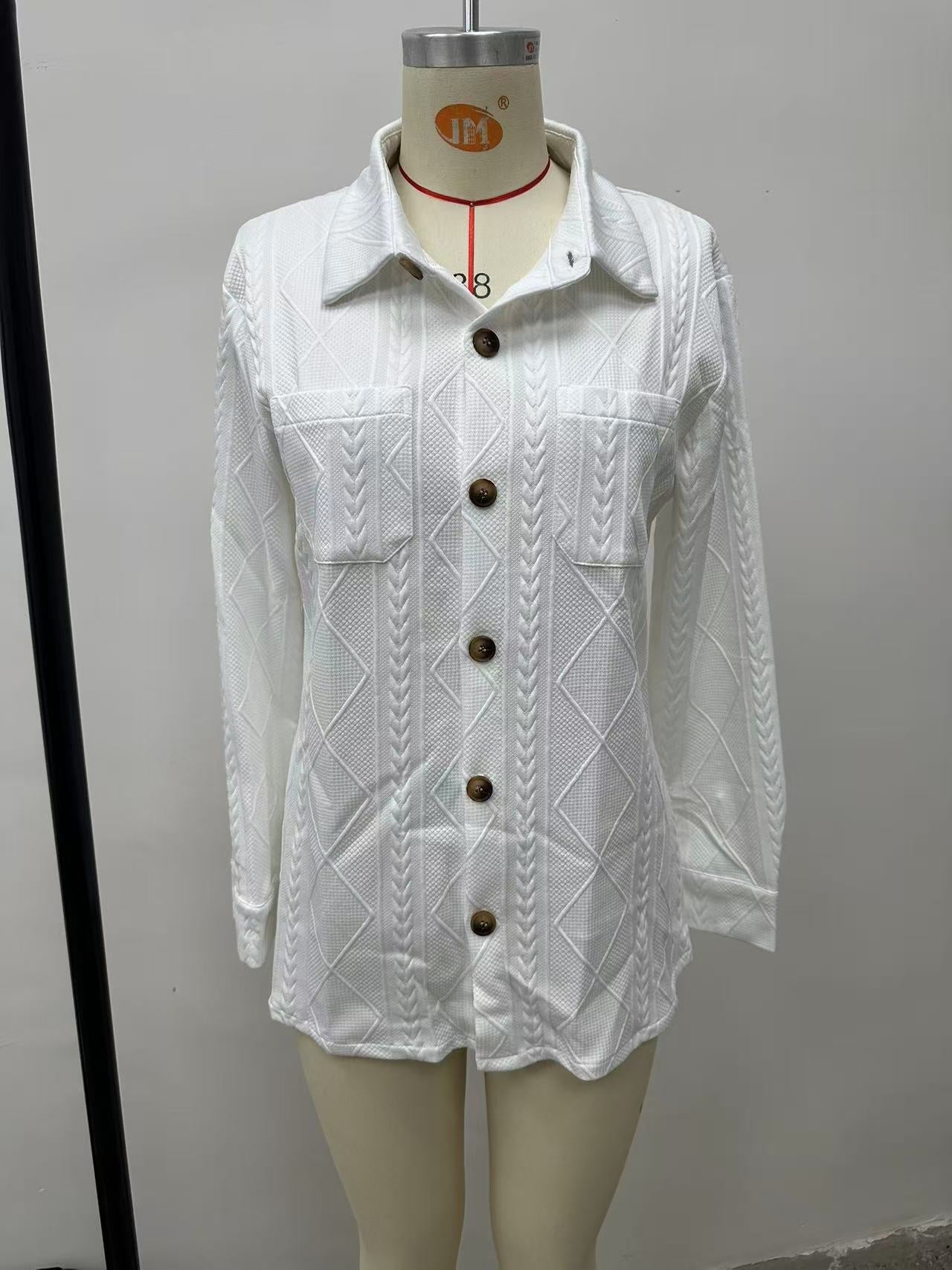 PREORDER: Skyla textured button down 11.10.25