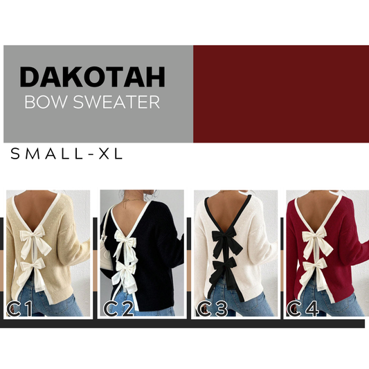 PREORDER: Dakotah Bow Sweater 10.13.25 osym