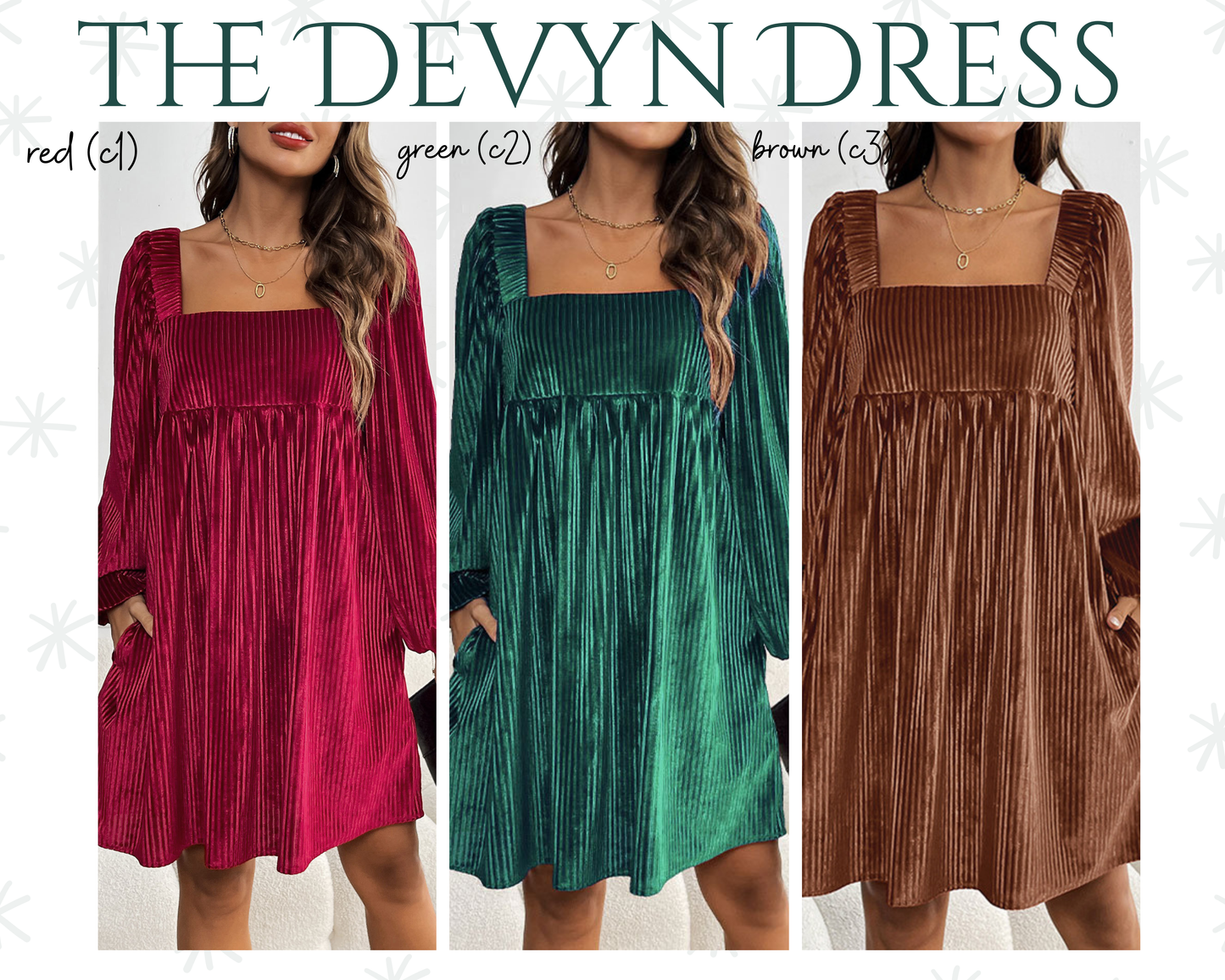 PREORDER: DEVYN DRESS 11.10.25