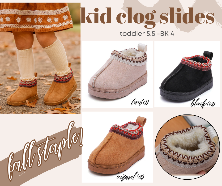 PREORDER: Kid's Clog slides 11.10.25 OSYM