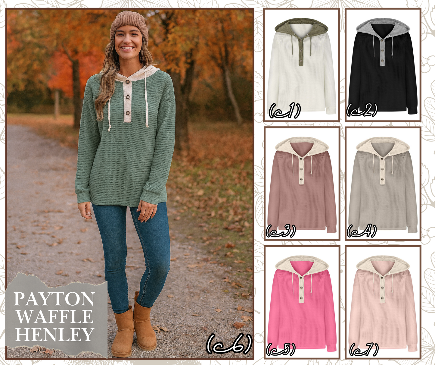 PREORDER: Payton Waffle Henley 11.10.25 OSYM