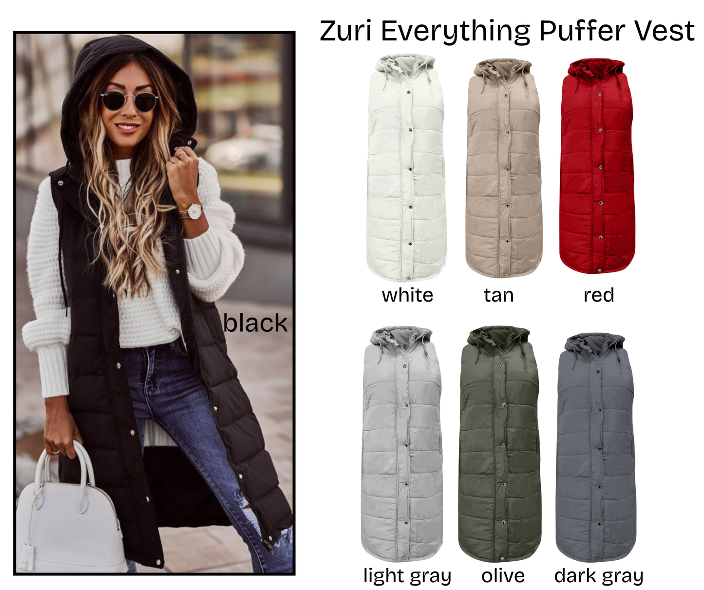 PREORDER: Zuri Everything Puffer Vest 11.10.25
